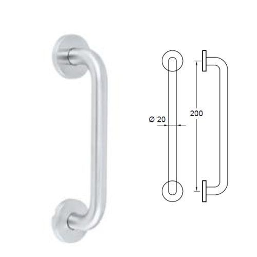 Tay nắm kéo C/C200mm Hafele 902.20.194