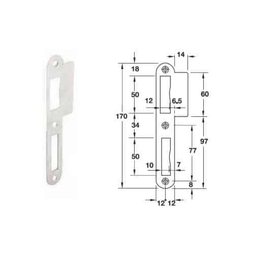 Bas thân khóa Hafele 911.39.825