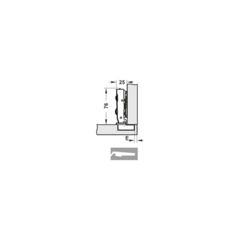 Bản lề Cucina Legato 334.00.061 mạ niken, sáng 4 Bản lề Cucina Legato 334.00.061 mạ niken, sáng