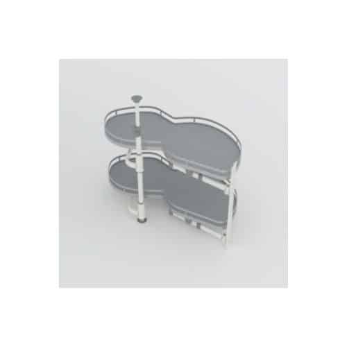 Bộ rổ góc Hafele Olla Move 541.01.804 (phải)