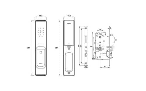 Thiết kế của Khóa điện tử Hafele 912.20.286