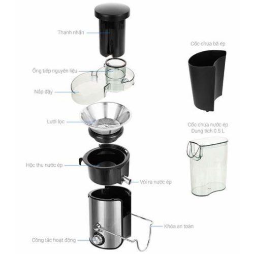 Chi tiết máy ép trái cây Hafele GS-353 535.43.086