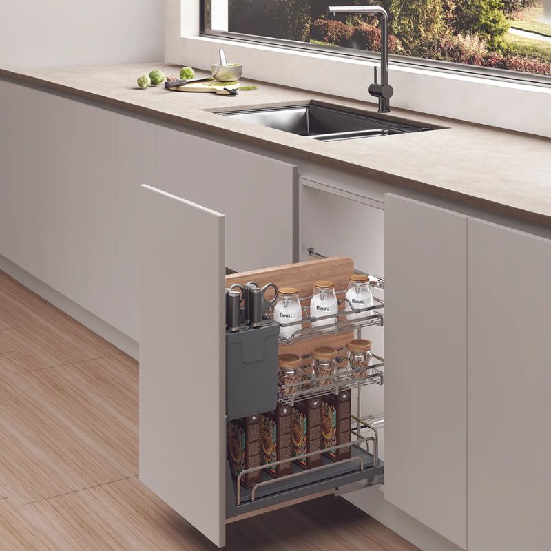 Giá dao thớt Inox 304 Hafele Omero 547.11.003 300mm 4 Ảnh giá dao thớt Inox 304 Hafele Omero 547.11.003 300mm